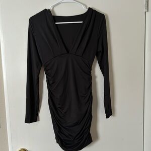 Black longsleeve dress